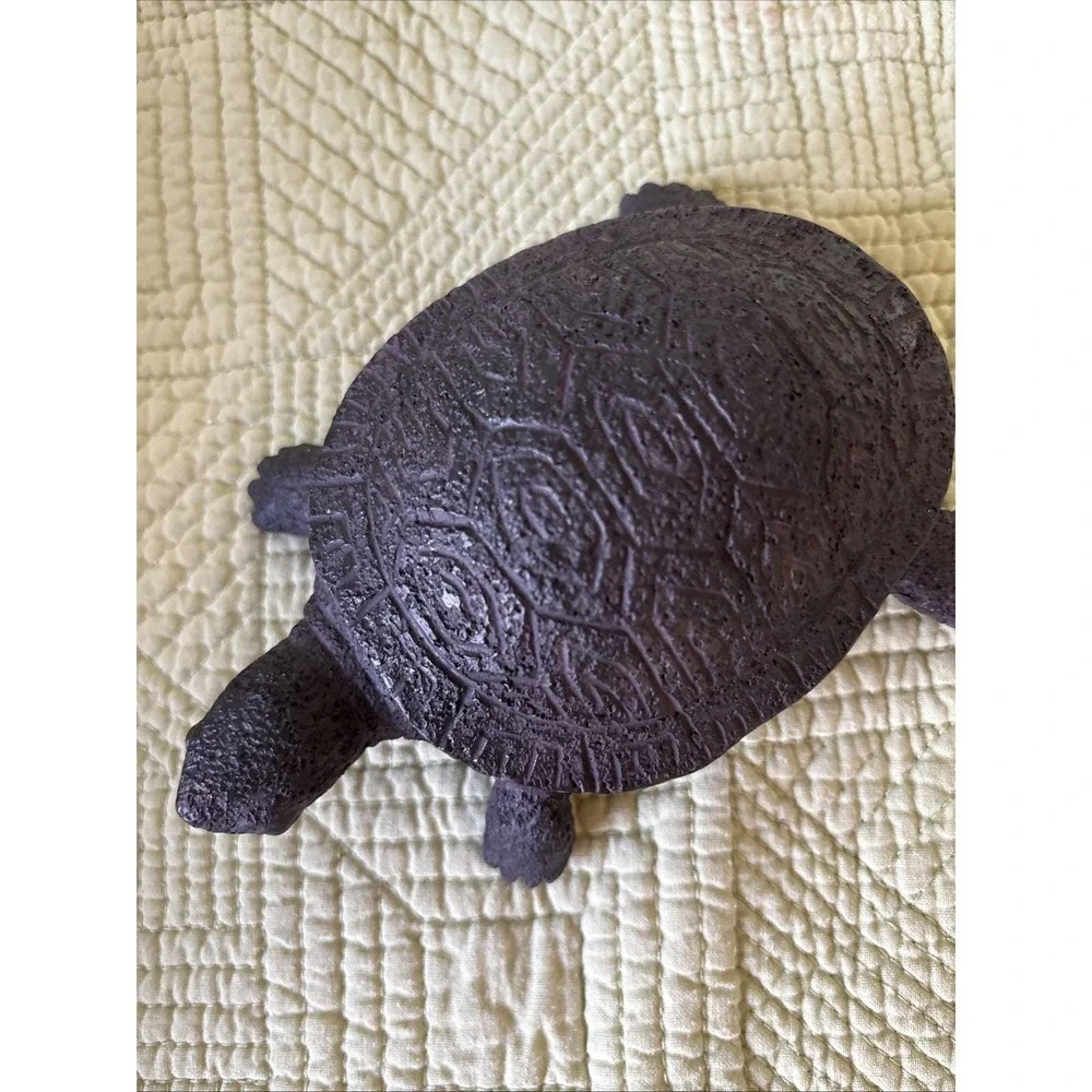 Cast Iron Looking Resin Turtle /Tortoise Secret Key Holder 6